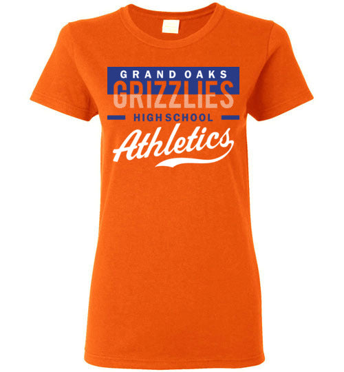 Grand Oaks High School Grizzlies Women's Orange T-shirts 48