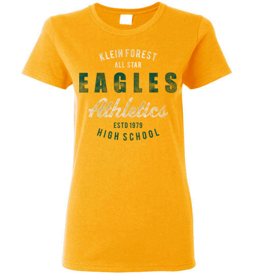 Klein Forest Golden Eagles Women's Gold T-shirt 34