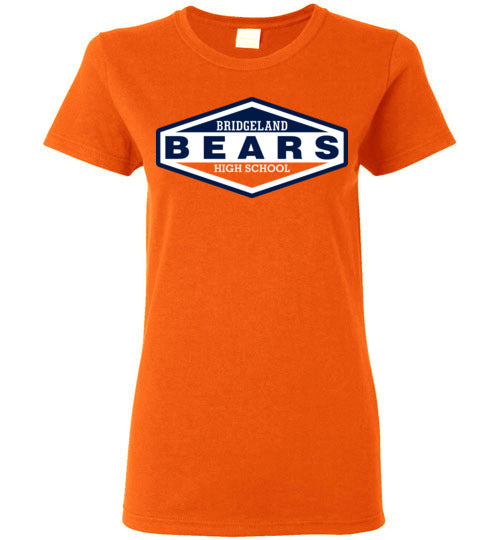 Bridgeland High School Bears Women's Orange T-shirt 09