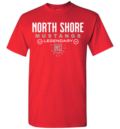 North Shore High School Red Unisex T-shirt 03