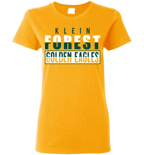 Klein Forest Golden Eagles Women's Gold T-shirt 31