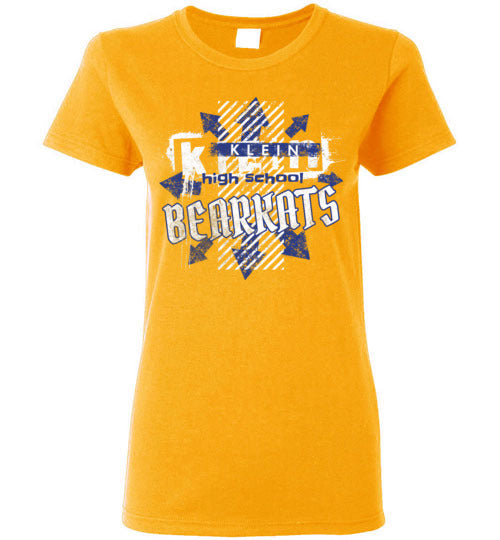 Klein High School Bearkats Women's Gold T-shirt 210