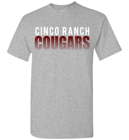 Cinco Ranch Cougars Grey Unisex T-shirt 24