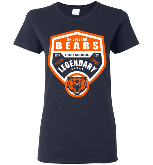 Bridgeland High School Bears Women's Navy T-shirt 14