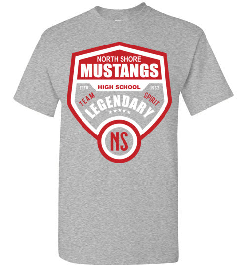 North Shore High School Sports Grey T-shirt 14