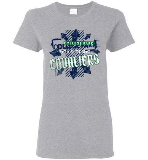 College Park High School Cavaliers Women's Sport Grey T-shirt 217