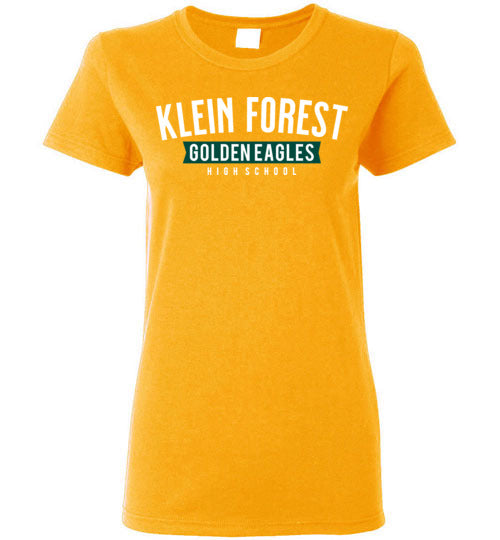 Klein Forest Golden Eagles Women's Gold T-shirt 21