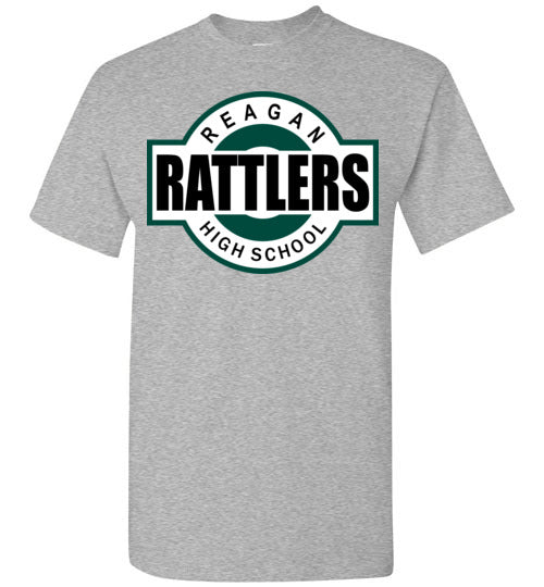 Reagan High School Rattlers Sports Grey Classic T-shirt 11