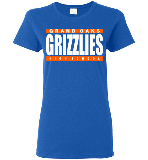 Grand Oaks High School Grizzlies Women's Royal T-shirt 98