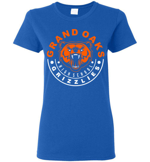 Grand Oaks High School Grizzlies Women's Royal T-shirt 19