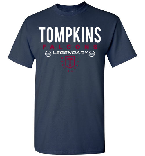 Tompkins High School Navy Unisex T-shirt 03