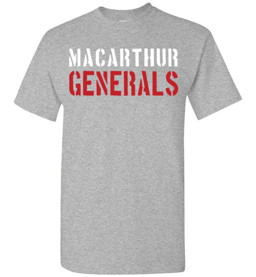 MacArthur High School Sports Grey Classic T-shirt 17