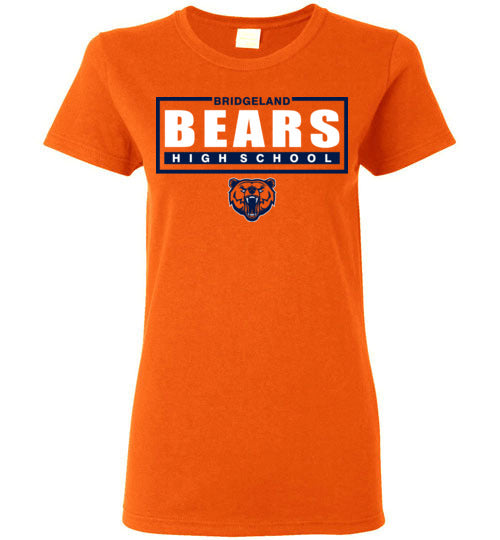 Bridgeland High School Bears Women's Orange T-shirt 49