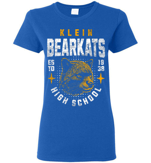 Klein High School Bearkats Women's Royal T-shirt 213