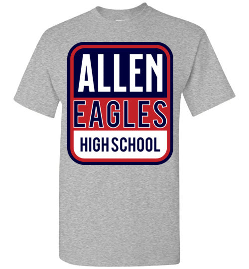 Allen High School Sports Grey Unisex T-shirt 01