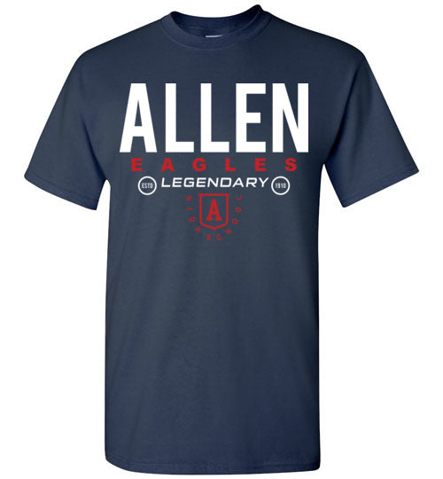 Allen High School Navy Unisex T-shirt 03