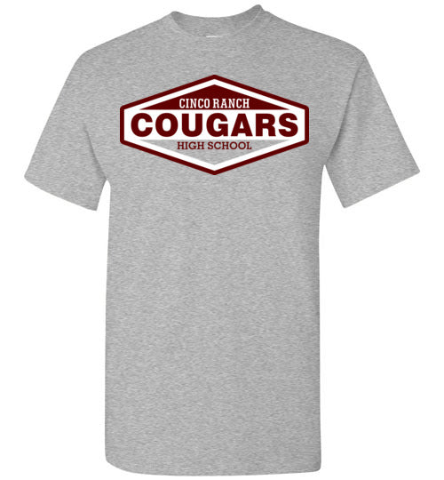 Cinco Ranch Cougars Grey Unisex T-shirt 09