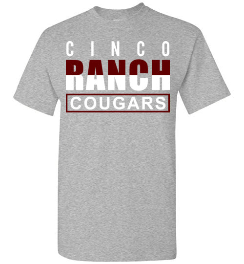 Cinco Ranch Cougars Grey Unisex T-shirt 29