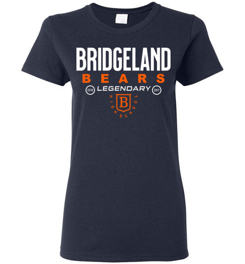 Bridgeland High School Bears Women's Navy T-shirt 03