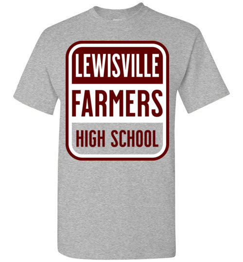 Lewisville High School Sports Grey Classic T-shirt 01