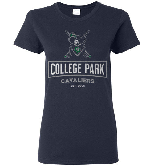 College Park High School Cavaliers Women's Navy T-shirt 204