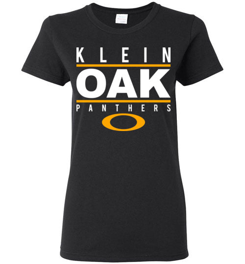 Klein Oak High School Panthers Women's Black T-shirt 07