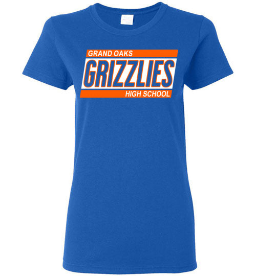 Grand Oaks High School Grizzlies Women's Royal T-shirt 72