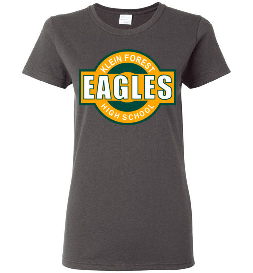 Klein Forest Golden Eagles Women's Charcoal T-shirt 11