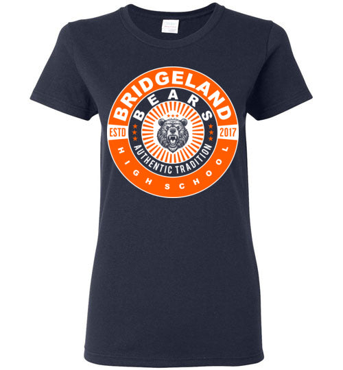 Bridgeland High School Bears Women's Navy T-shirt 30