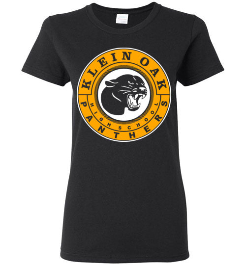 Klein Oak High School Panthers Women's Black T-shirt 02