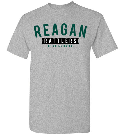 Reagan High School Rattlers Sports Grey Classic T-shirt 21