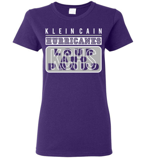 Klein Cain High School Hurricanes Purple Women's T-shirt 86