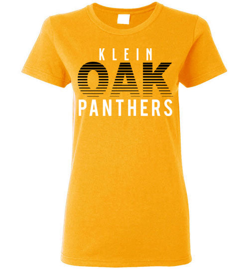 Klein Oak High School Panthers Women's Gold T-shirt 24