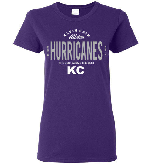 Klein Cain High School Hurricanes Purple Women's T-shirt 40