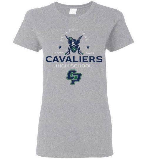 College Park High School Cavaliers Women's Sport Grey T-shirt 210