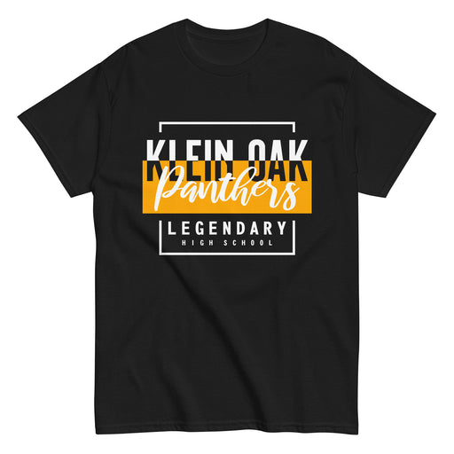 Klein Oak High School Panthers Classic Unisex Black T-shirt 05