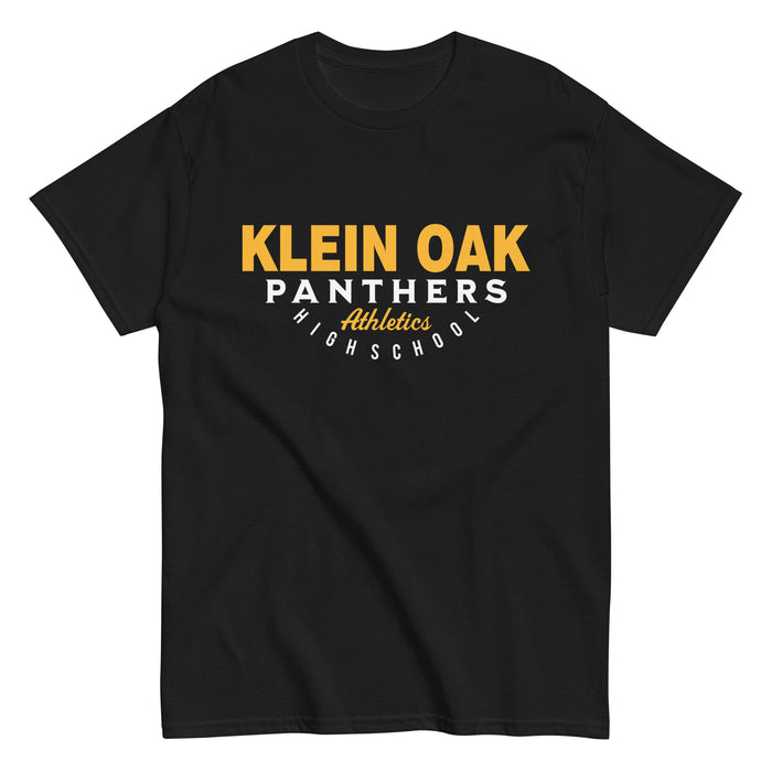 Klein Oak High School Panthers Classic Unisex Black T-shirt 12