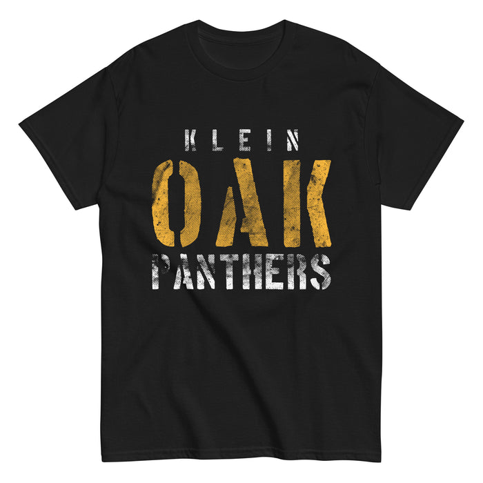 Klein Oak High School Panthers Classic Unisex Black T-shirt 17