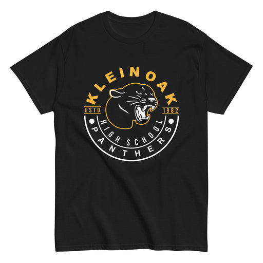 Klein Oak High School Panthers Classic Unisex Black T-shirt 19