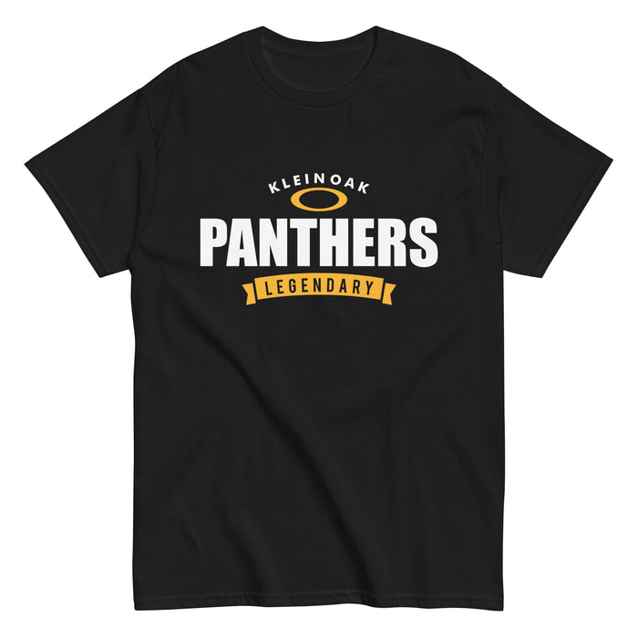 Klein Oak High School Panthers Classic Unisex Black T-shirt 44