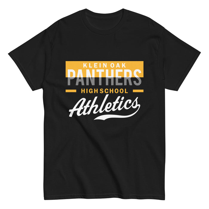 Klein Oak High School Panthers Classic Unisex Black T-shirt 48