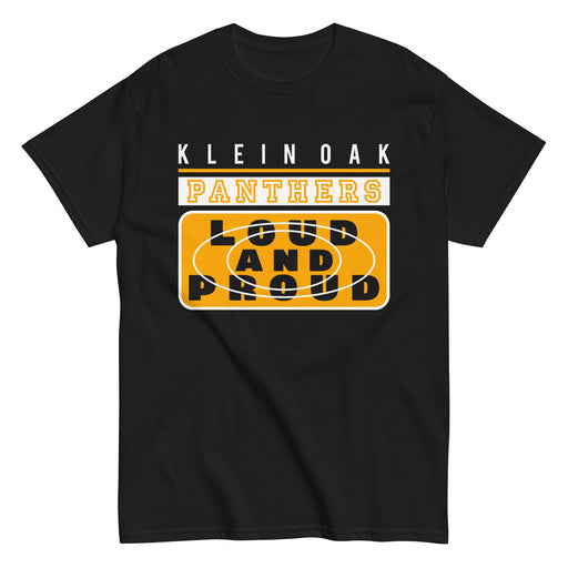 Klein Oak High School Panthers Classic Unisex Black T-shirt 86