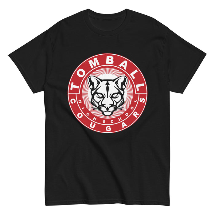 Tomball High School Cougars Classic Unisex Black T-shirt 02