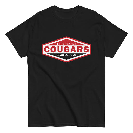 Tomball High School Cougars Classic Unisex Black T-shirt 09