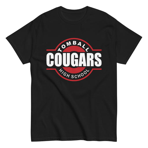 Tomball High School Cougars Classic Unisex Black T-shirt 11