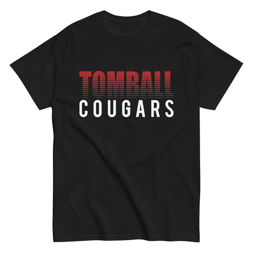 Tomball High School Cougars Classic Unisex Black T-shirt 24