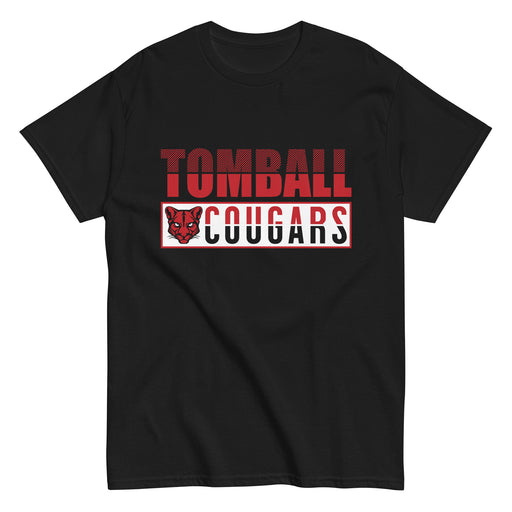 Tomball High School Cougars Classic Unisex Black T-shirt 31