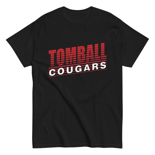 Tomball High School Cougars Classic Unisex Black T-shirt 32