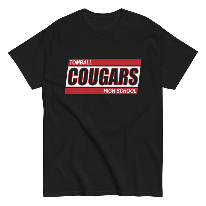 Tomball High School Cougars Classic Unisex Black T-shirt 72