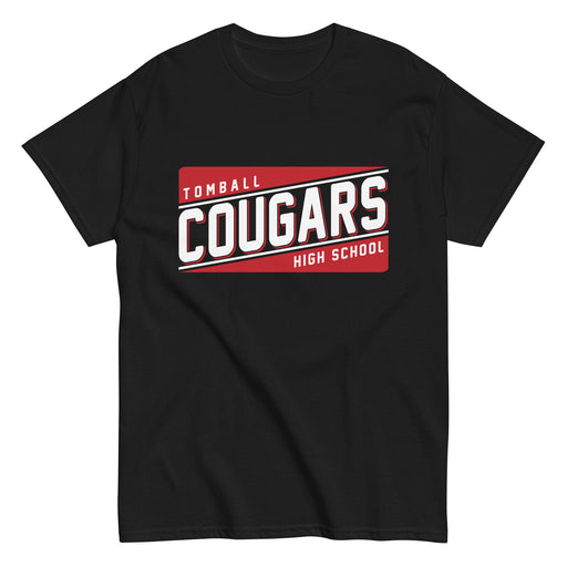 Tomball High School Cougars Classic Unisex Black T-shirt 84